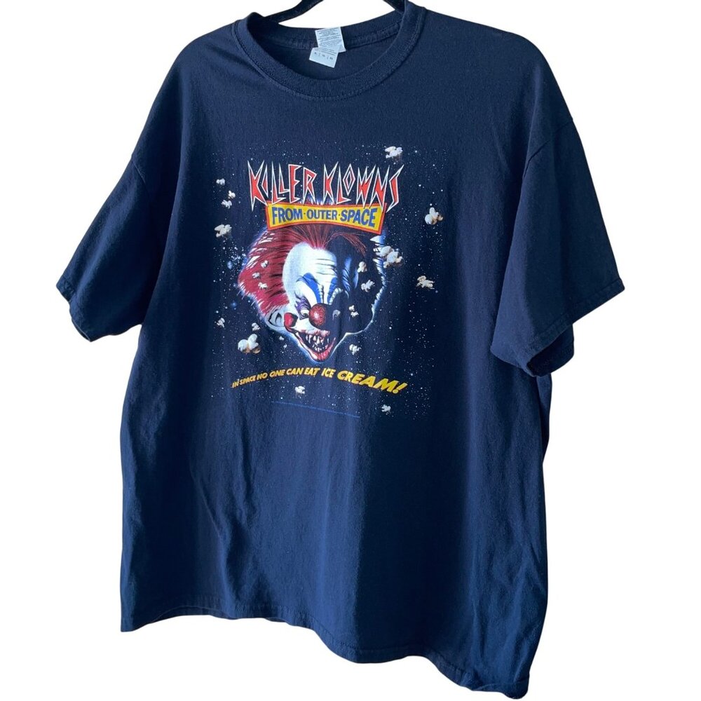 Killer Klowns Vintage Mens T-Shirt Size XL Black 2008 Crew Neck Pure Cotton Tee